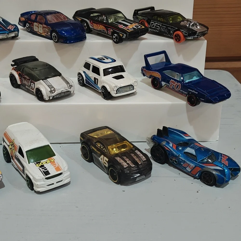 24 Piece Modern 2000-2026 Hot Wheels Numbered Race Cars Used Loose Bundle Lot